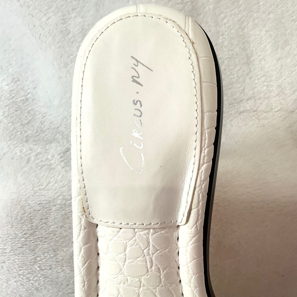 White Circus Sam Edelman Cushioned Comfy Stretchy Slip On Sandal Size 9 - Picture 7 of 16